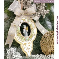 Discount Silueta de Madera Bola Turca Muñeco de Nieve Dayka Navidad