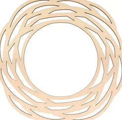 Clearance Silueta de Madera Corona Entrelazada Maderas