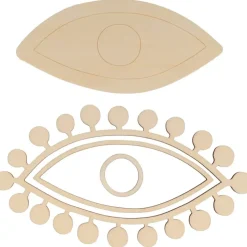 Clearance Silueta de madera Ojo Boho Maderas