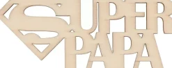 Sale Silueta De Madera Super Papa Maderas