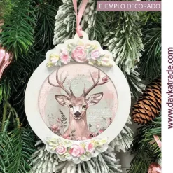 Online Silueta DM Bola de Navidad redonda con resina Dayka Navidad