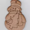 Best Silueta en DM - NVD015 Muñeco de nieve con arbolito de Navidad Navidad