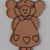 Sale Silueta en DM - NVD014 Ángel con vestido 3 corazones Navidad