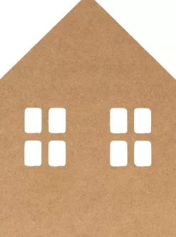 Outlet Silueta MDF Casa 15x11cm Maderas
