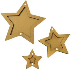 Hot Silueta MDF Crafty Shapes Estrellas The Owl's House Navidad
