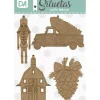 Clearance Siluetas de Navidad Para Colgar Maderas