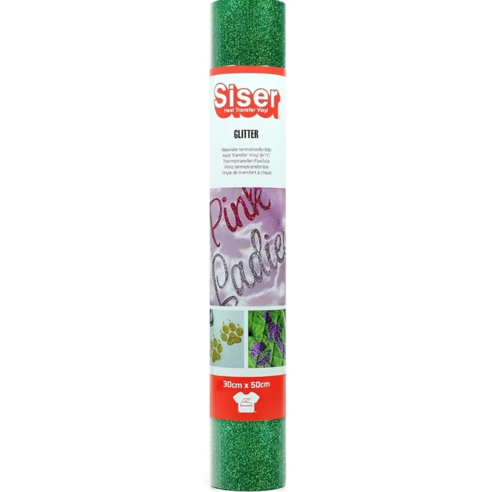 Sale Vinilo Termotransferible Glitter Grass 30x50cm Silhouette
