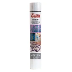 Sale Vinilo Termotransferible Glitter Rainbow White 30x50cm Silhouette