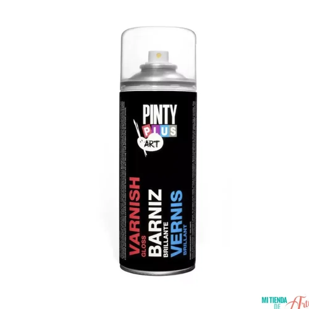 New Spray Aerosol Barniz brillante para manualidades Pinty Plus Barnices