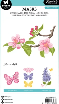 Online Stencil Apple Blossom Essentials 15x21cm Plantillas