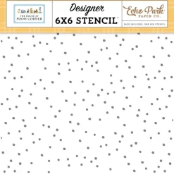Stencil Favorite Day Dots The House At Pooh Corner Echo Park 15x15cm Plantillas