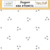 New Stencil Friendship Flowers The House At Pooh Corner Echo Park 15x15cm Plantillas
