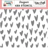 Stencil Happy Memories Hearts Telling Our Story Echo Park 15x15cm Plantillas