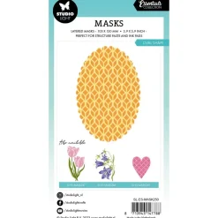 Stencil Oval Shape Essentials 10x15cm Plantillas