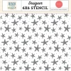 Hot Stencil Starfish Seas Beach Town 15x15cm Plantillas