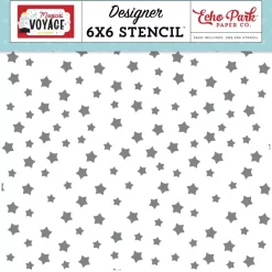 Discount Stencil Starry Adventure A Magical Voyage Echo Park 15x15cm Plantillas