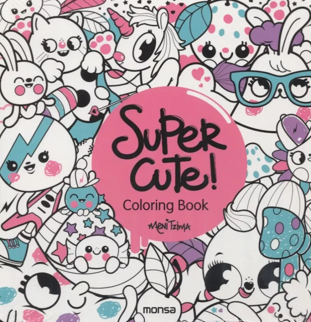 Clearance Super Cute! Coloring Book Colorear