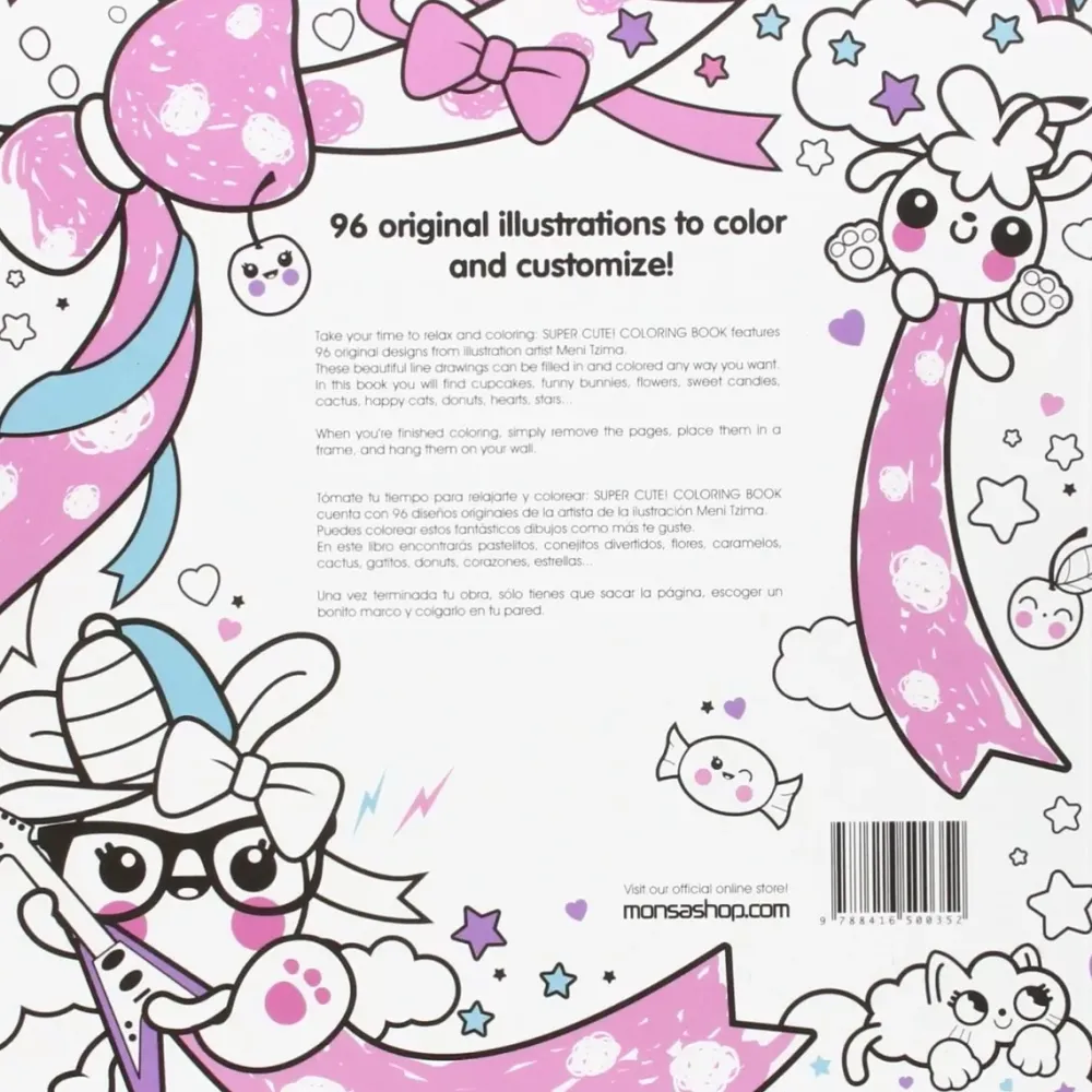 Clearance Super Cute! Coloring Book Colorear