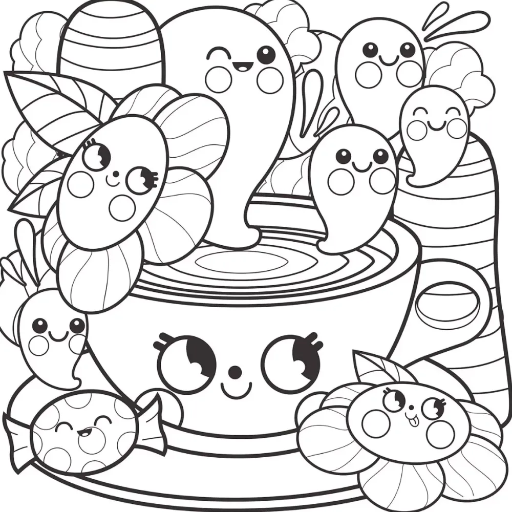 Clearance Super Cute! Coloring Book Colorear