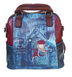 Outlet SUPER OFERTA **25%** Bolso mochila con compartimentos Amelie París Vintage Organización