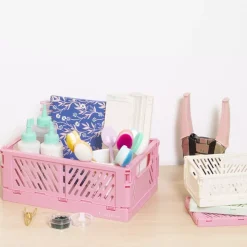 Sale SUPER OFERTA **40%** Caja de Almacenamiento Plegable Pequeña Amarilla Organización