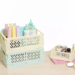 Sale SUPER OFERTA **40%** Caja de Almacenamiento Plegable Pequeña Amarilla Organización
