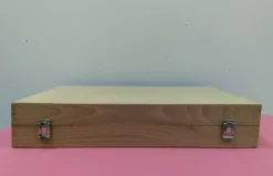 Discount SUPER OFERTA **40%** Caja de madera rectangular 10x57x37cm Organización