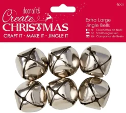 Online SUPER OFERTA **40%** Cascabeles Plateados 6 Unidades Goma Eva Fofuchas|Navidad