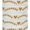 SUPER OFERTA **40%** Cinta Estampada Friso de Corazones On se Marie Telas, Sedas Y Fieltro