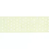 New SUPER OFERTA **40%** Cinta grosgrain verde lima con lunares AC Telas, Sedas Y Fieltro