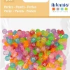 Online SUPER OFERTA **40%** Cuentas de Plástico con Letras Multicolor 7mm Bisutería