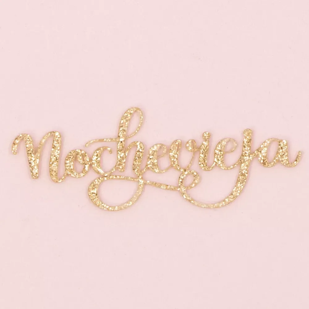 New SUPER OFERTA **60%** Die-Cut de Metacrilato Nochevieja Navidad