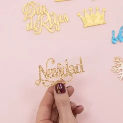 New SUPER OFERTA **60%** Die-Cut de Metacrilato Nochevieja Navidad