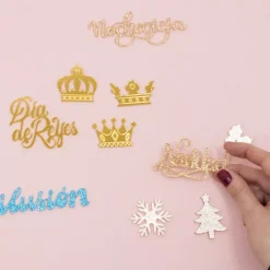New SUPER OFERTA **60%** Die-Cut de Metacrilato Invierno Navidad