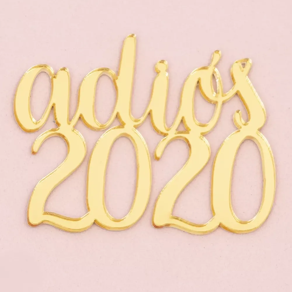 Hot SUPER OFERTA **60%** Die-Cut de Metacrilato Adiós 2020 Navidad