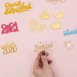 Clearance SUPER OFERTA **60%** Die-Cut de Metacrilato Ilusión Navidad
