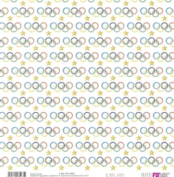 Online SUPER OFERTA **40%** Kit 10 Papeles de Tela Olympic Games 30x30cm Telas, Sedas Y Fieltro