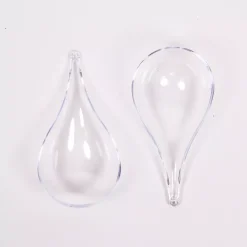 Sale SUPER OFERTA **40%** Lágrima Transparente de Plástico 14x7cm Porexpán, Celulosa Y Plástico