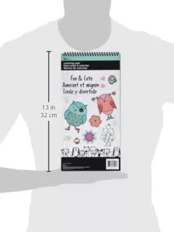 Clearance SUPER OFERTA **40%** Libro para colorear Fun & Cute ArtZone 15x30cm Colorear