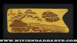 Hot SUPER OFERTA **40%** MA-KI-E - Escena rural con casas y río Doraduras