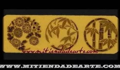 Sale SUPER OFERTA **40%** MA-KI-E - Figuras circulares con temas florales (contiene 4 piezas) Doraduras