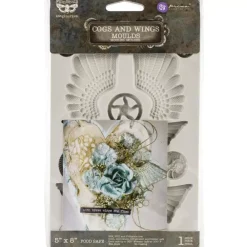 SUPER OFERTA **40%** Molde de silicona Cogs and Wings Finnabair Herramientas Para Modelado|Velas