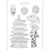 Clearance SUPER OFERTA **30%** Molde Flexible Pagoda Sir Vagabond in Japan 21x29cm Herramientas Para Modelado|Pastas Moldeables