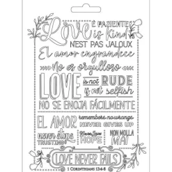 Discount SUPER OFERTA **40%** Molde Flexible Texture Love Never Fails Love Story Johanna Rivero 14,8x21cm Herramientas Para Modelado|Pastas Moldeables