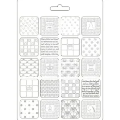 SUPER OFERTA **30%** Molde Flexible Alice Patchwork Alice Through the Looking Glass 14x21cm Herramientas Para Modelado|Pastas Moldeables