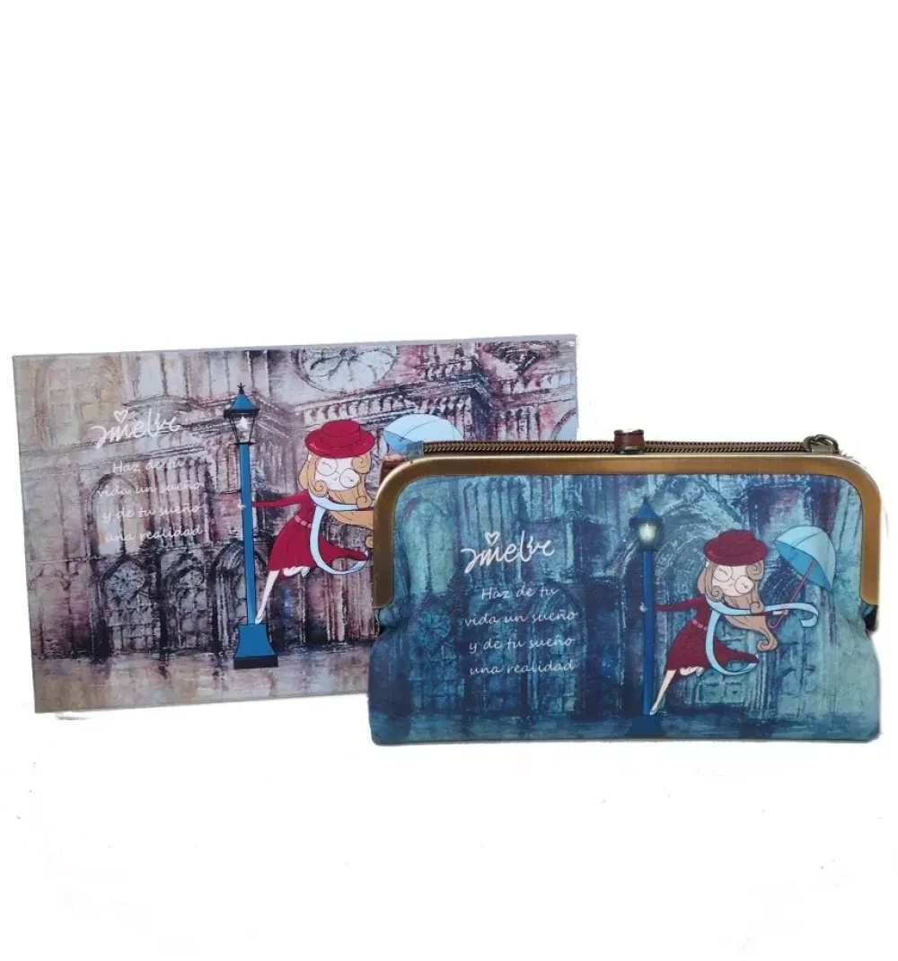 Outlet SUPER OFERTA **20%** Monedero billetero doble Amelie París Vintage Organización