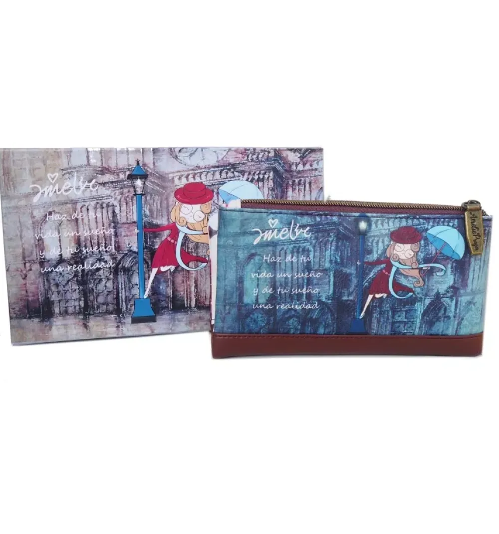 New SUPER OFERTA **20%** Monedero billetero Amelie París Vintage Organización
