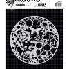 Hot SUPER OFERTA **40%** Máscara circular Abstract Print 15x15cm Plantillas