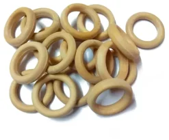 SUPER OFERTA **40%** Pack 12 arandelas de madera 6,5mm Bisutería