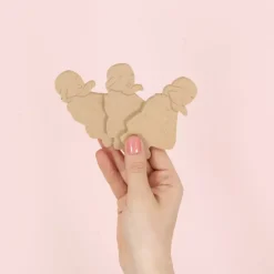 Best SUPER OFERTA **40%** Pack 3 Siluetas de Madera Abuela Elefante 5x8cm Maderas